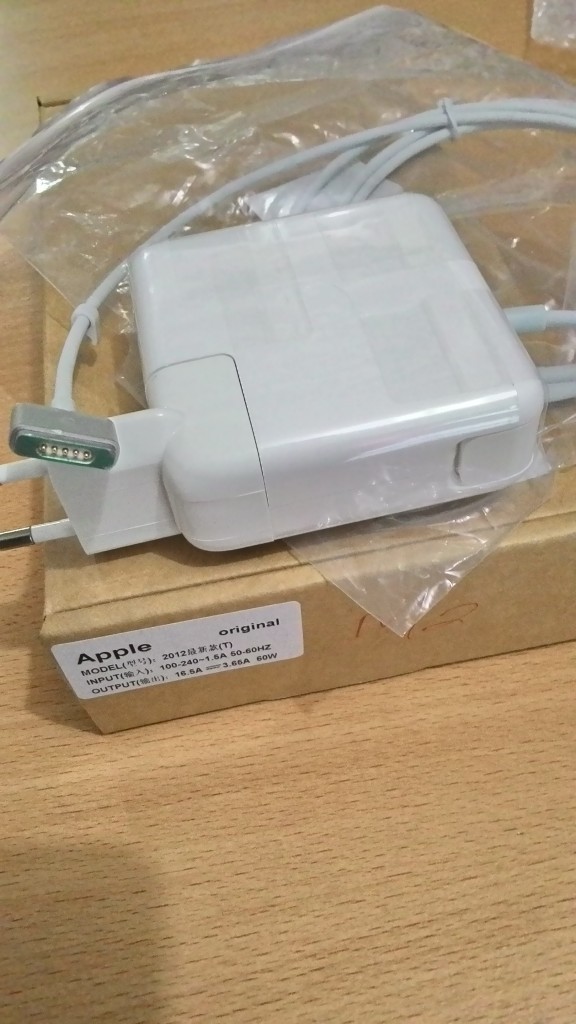 Jual adaptor, charger apple macbook magsafe 2 60W 